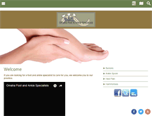 Tablet Screenshot of omahafootandankle.com